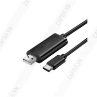 Cáp USB-C to USB 2.0 Datalink dài 2m Ugreen 70420, Truyền dữ liệu 2 máy tính 480Mbps